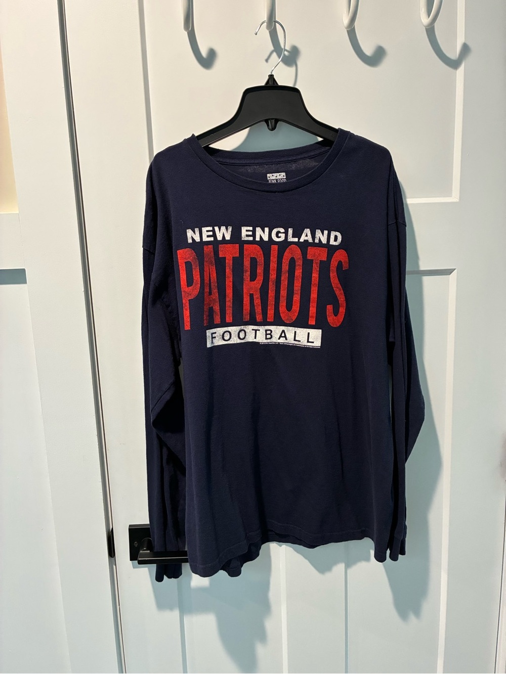 Junk Food x NFL Patriots Long Sleeve T-Shirt